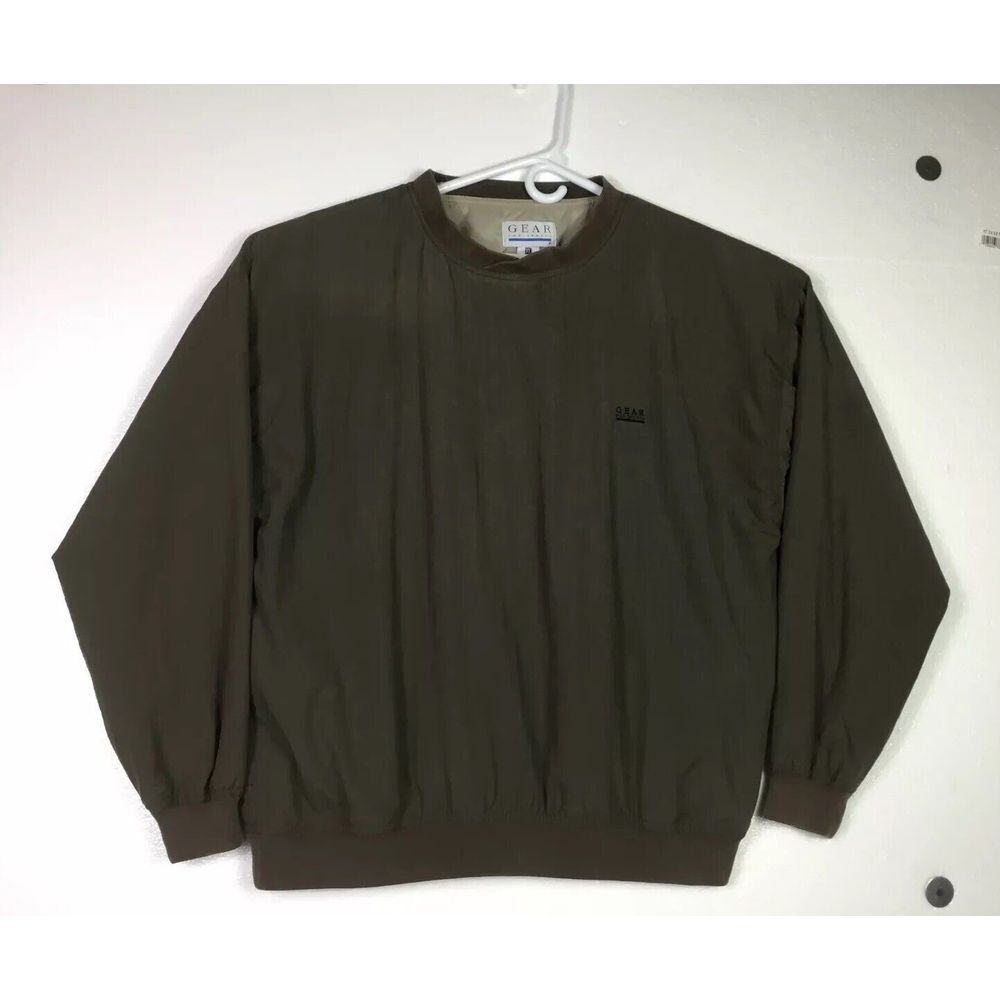 Gear For Sports Pull Over Windbreaker Mens Size XL Olive Green Sportswear